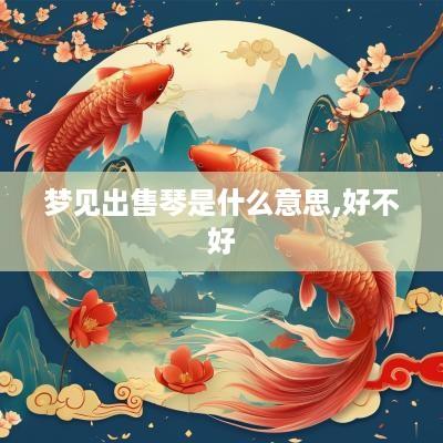 梦见出售琴是什么意思,好不好