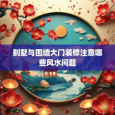 别墅与围墙大门装修注意哪些风水问题