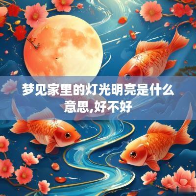 梦见家里的灯光明亮是什么意思,好不好