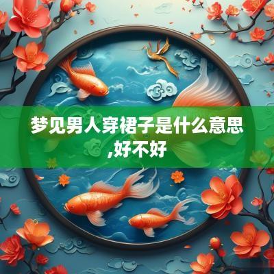 梦见男人穿裙子是什么意思,好不好
