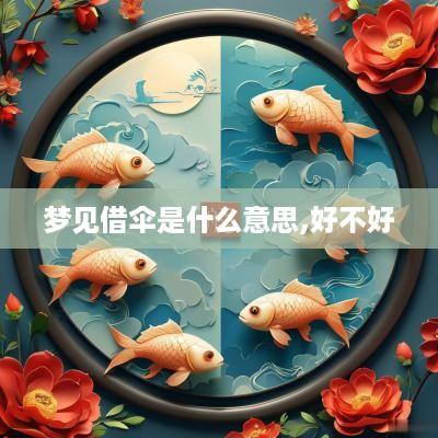 梦见借伞是什么意思,好不好