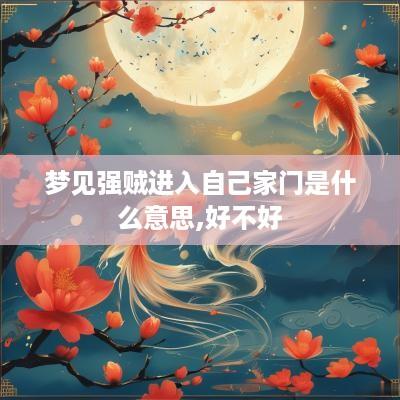 梦见强贼进入自己家门是什么意思,好不好
