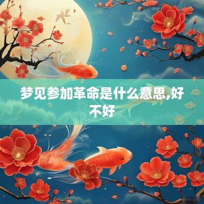 梦见参加革命是什么意思,好不好