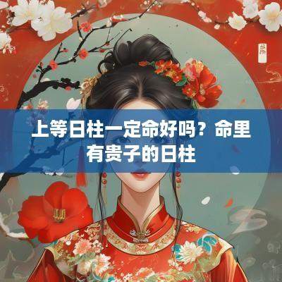 上等日柱一定命好吗？命里有贵子的日柱