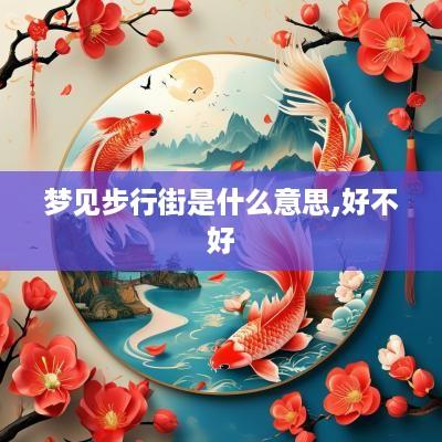 梦见步行街是什么意思,好不好
