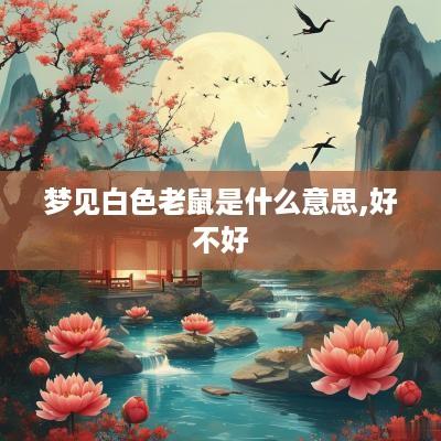 梦见白色老鼠是什么意思,好不好