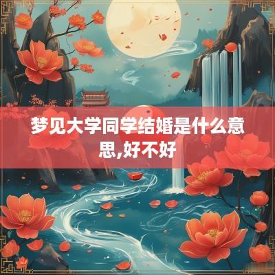 梦见大学同学结婚是什么意思,好不好