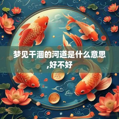 梦见干涸的河道是什么意思,好不好
