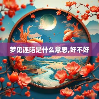 梦见诬陷是什么意思,好不好