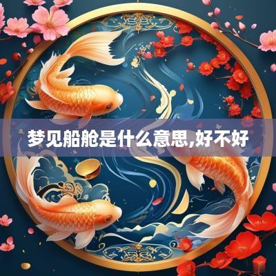 梦见船舱是什么意思,好不好