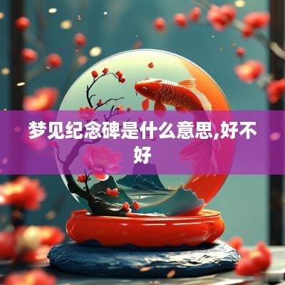 梦见纪念碑是什么意思,好不好