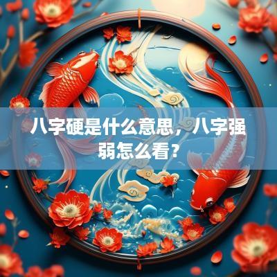 八字硬是什么意思，八字强弱怎么看？