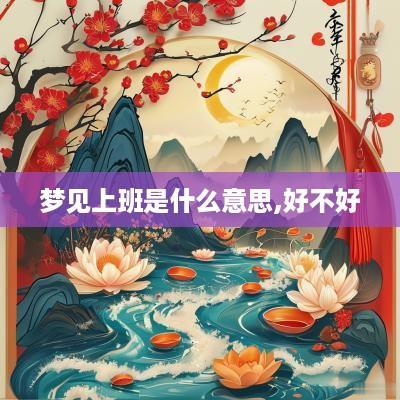 梦见上班是什么意思,好不好