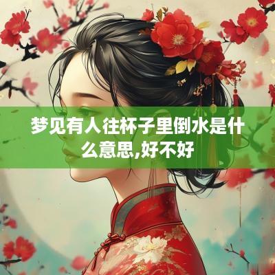 梦见有人往杯子里倒水是什么意思,好不好