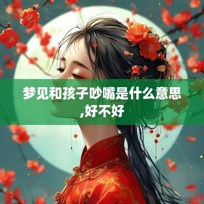 梦见和孩子吵嘴是什么意思,好不好