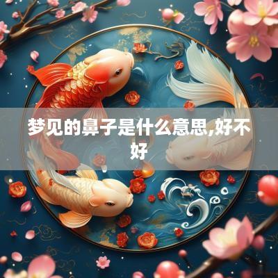 梦见的鼻子是什么意思,好不好