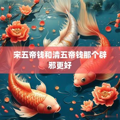 宋五帝钱和清五帝钱那个辟邪更好