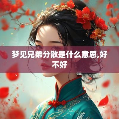 梦见兄弟分散是什么意思,好不好