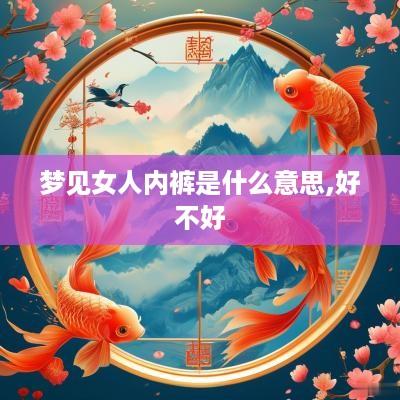 梦见女人内裤是什么意思,好不好