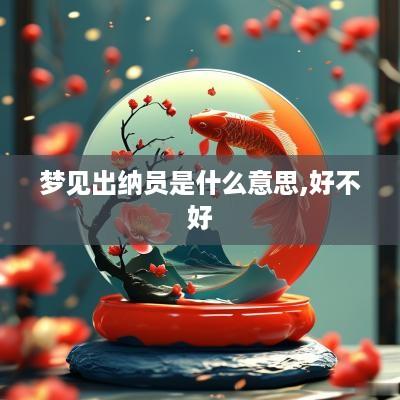 梦见出纳员是什么意思,好不好