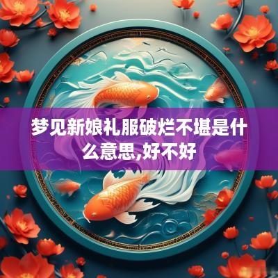 梦见新娘礼服破烂不堪是什么意思,好不好