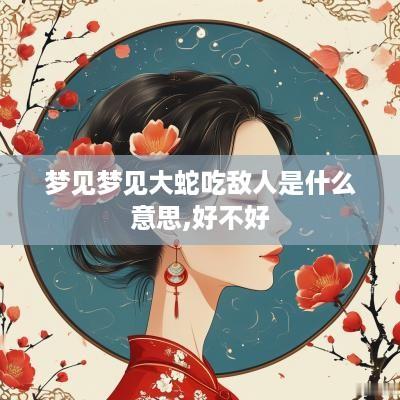 梦见梦见大蛇吃敌人是什么意思,好不好
