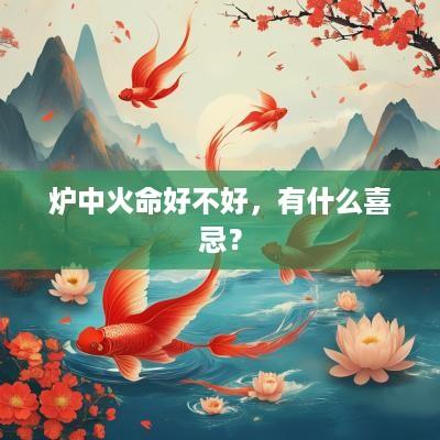炉中火命好不好，有什么喜忌？