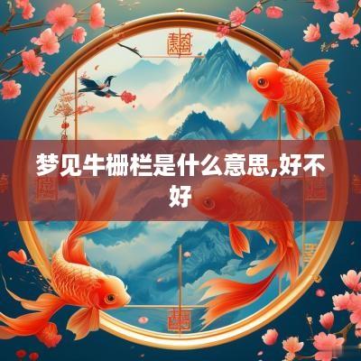 梦见牛栅栏是什么意思,好不好