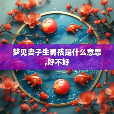 梦见妻子生男孩是什么意思,好不好