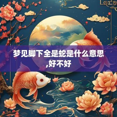 梦见脚下全是蛇是什么意思,好不好