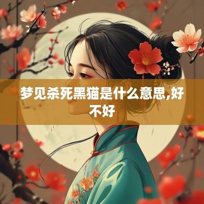 梦见杀死黑猫是什么意思,好不好