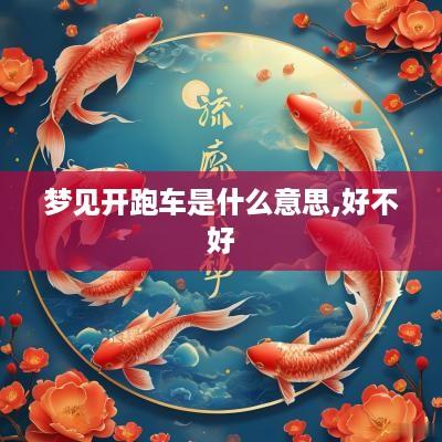 梦见开跑车是什么意思,好不好