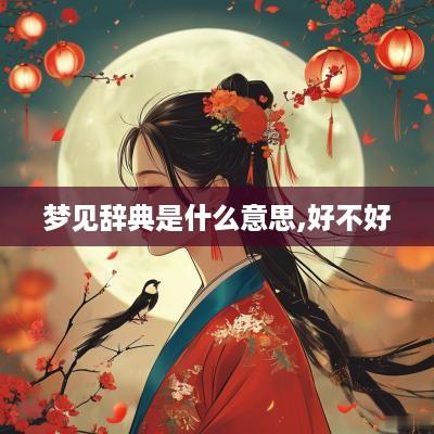 梦见辞典是什么意思,好不好