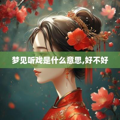 梦见听戏是什么意思,好不好