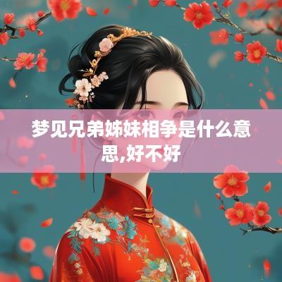 梦见兄弟姊妹相争是什么意思,好不好