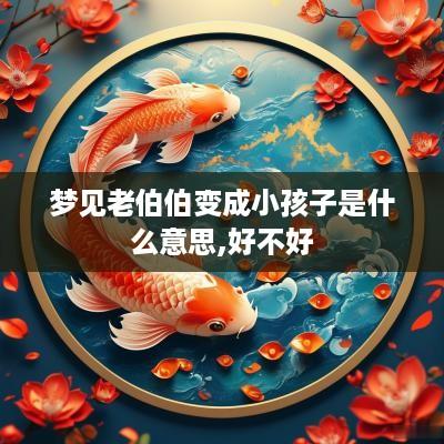 梦见老伯伯变成小孩子是什么意思,好不好
