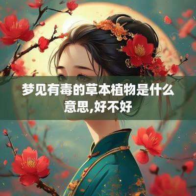 梦见有毒的草本植物是什么意思,好不好