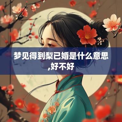 梦见得到梨已婚是什么意思,好不好