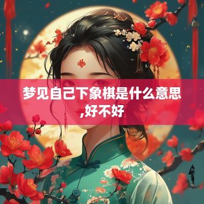 梦见自己下象棋是什么意思,好不好