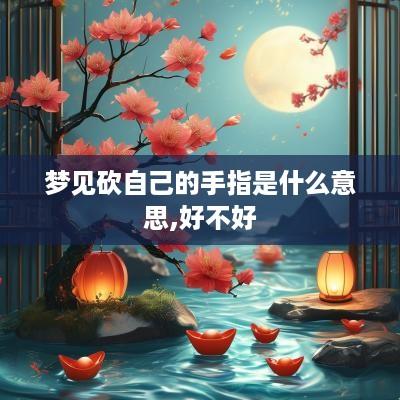 梦见砍自己的手指是什么意思,好不好