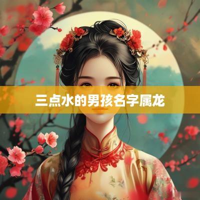 三点水的男孩名字属龙