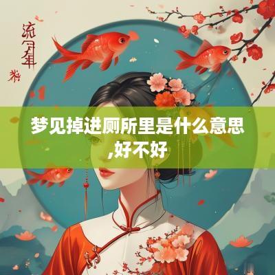 梦见掉进厕所里是什么意思,好不好