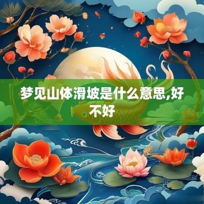 梦见山体滑坡是什么意思,好不好