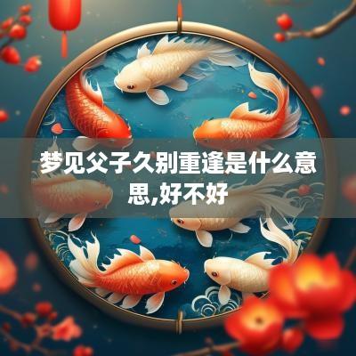 梦见父子久别重逢是什么意思,好不好