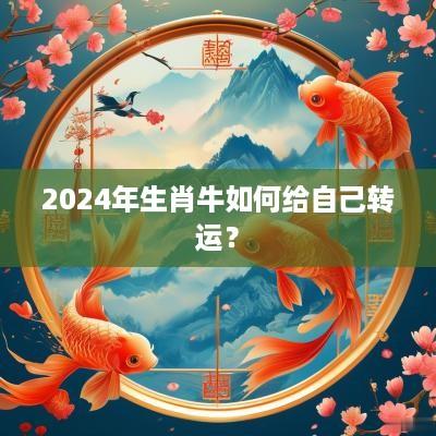 2025年生肖牛如何给自己转运？