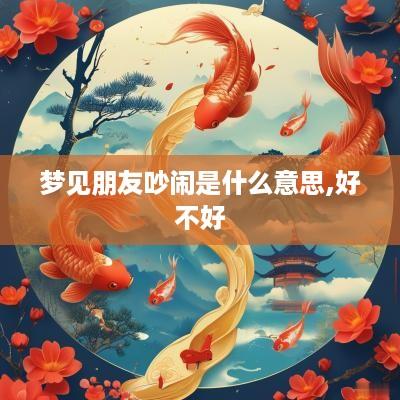 梦见朋友吵闹是什么意思,好不好