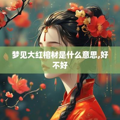 梦见大红棺材是什么意思,好不好