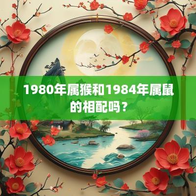 1980年属猴和1984年属鼠的相配吗？