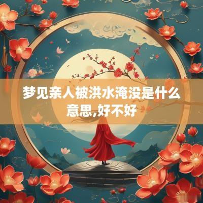 梦见亲人被洪水淹没是什么意思,好不好