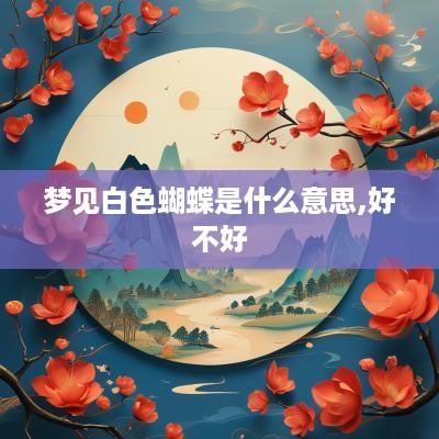 梦见白色蝴蝶是什么意思,好不好